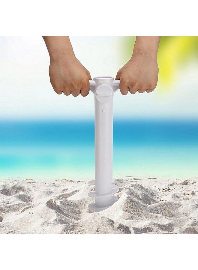 TWT Strong Windproof Plastic Anchor for Beach Parasol White 42 x 24 cm UA2106 - Image 2